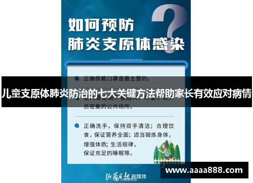 儿童支原体肺炎防治的七大关键方法帮助家长有效应对病情
